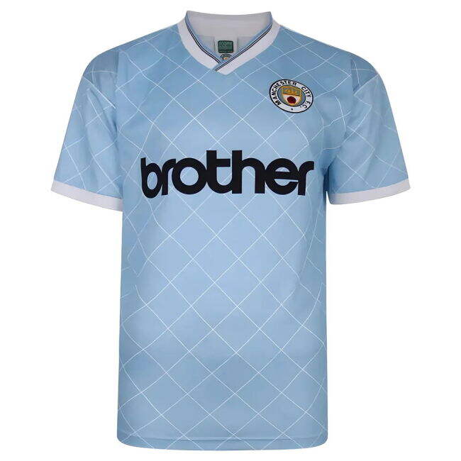1988 Man City Soccer Jerseys fashionable Third Football Shirt