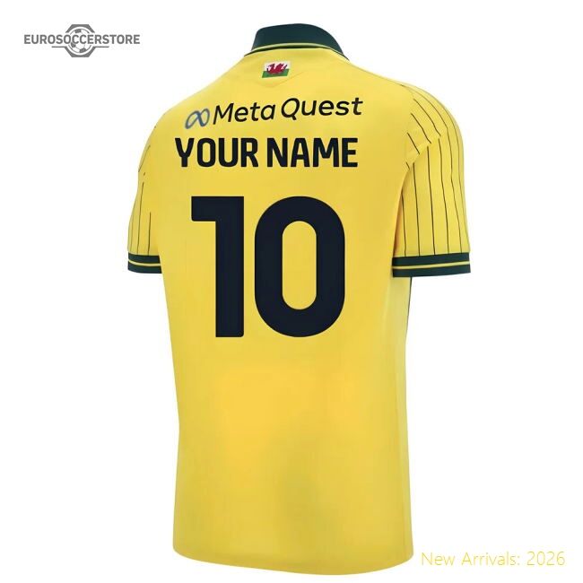 2025-2026 Wrexham Away Shirt (kids) (your Name) - Budget-friendly