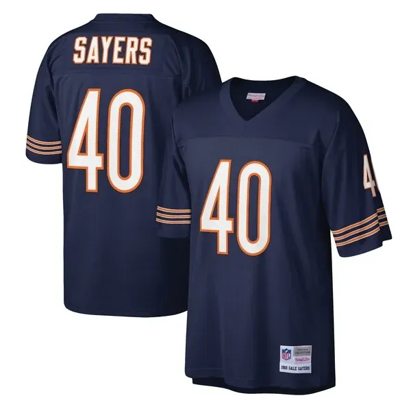 None Gale Sayers Replica Jersey - Navy | NFL Player Jersey | NFL Footb