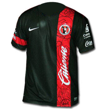 13-14 Club Tijuana Away Black Jersey KitShirtShort - Official Replica