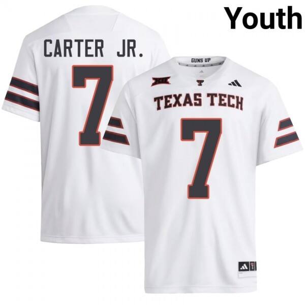 Youth Texas A&m Aggies #7 Terrance Carter Jr. Youth Red V1d Jersey