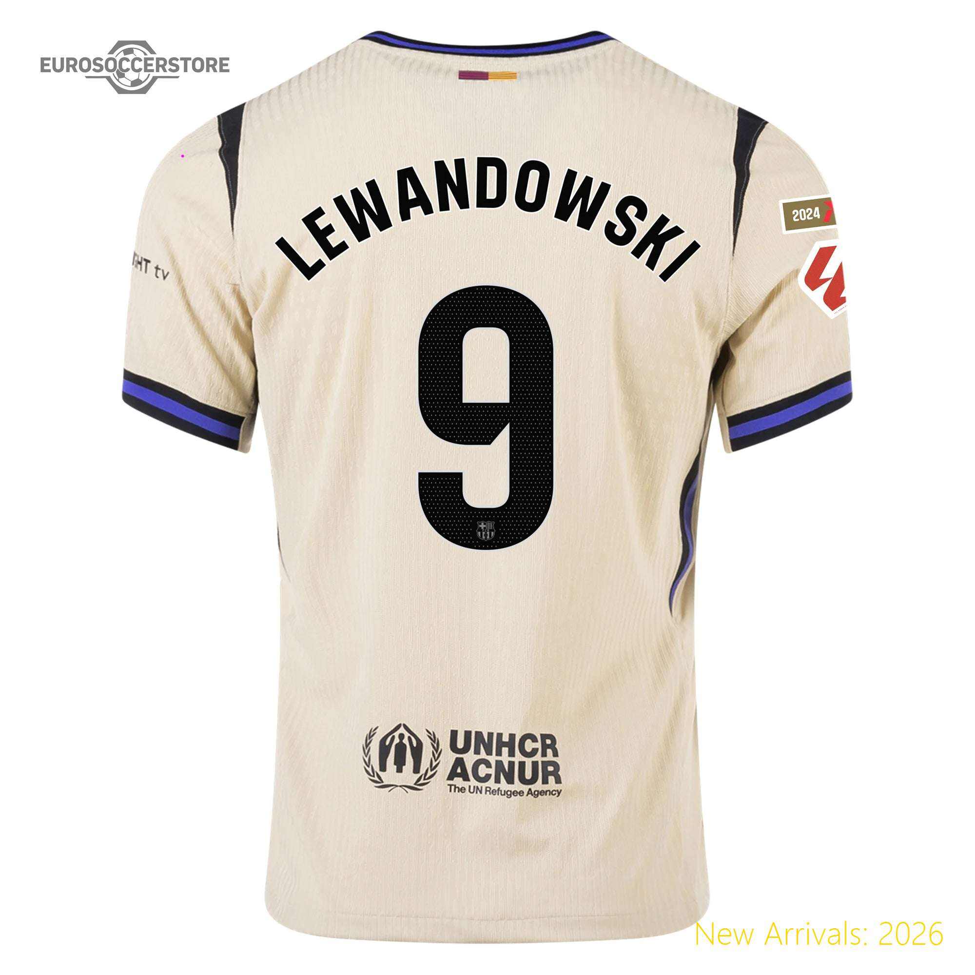 Men Bar Lewandowski Barcelona Away Away Official Jersey 2023