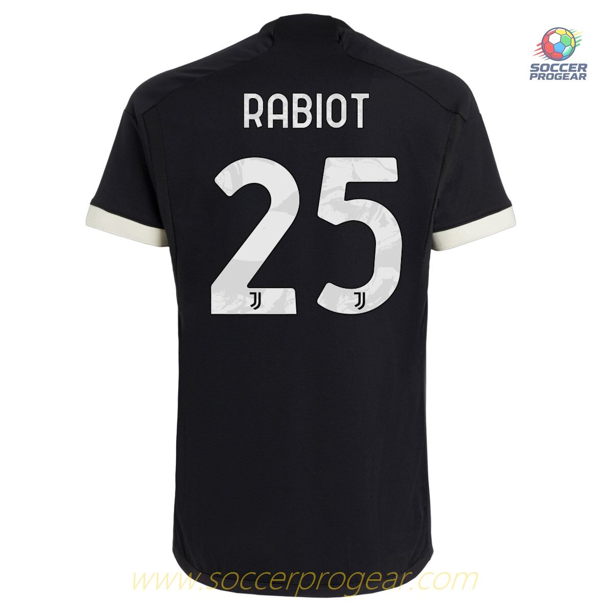 Juventus Third Youth Football Kit Team Shirt 2023 2024 Rabiot