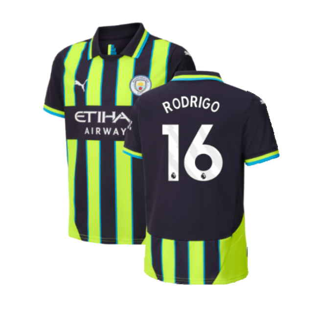 Cost-Effective Man City Rodrigo 16 2024-2025 Man City Away Shirt (K...