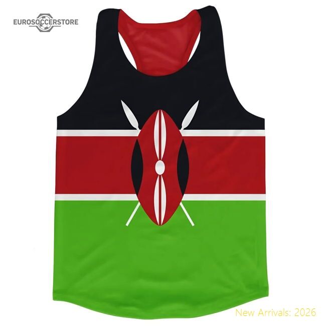 Outstanding Kenya Flag Running Vest - Match Quality - Match Quality
