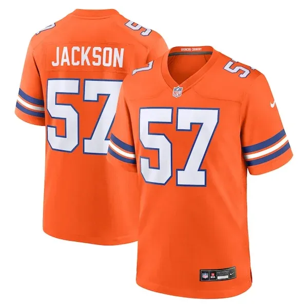 None Game NFL Jersey - Orange | High-Quality Football Apparel