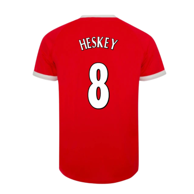 Women's 2001-2003 Liverpool Retro Euro Home Shirt (Heskey 8)