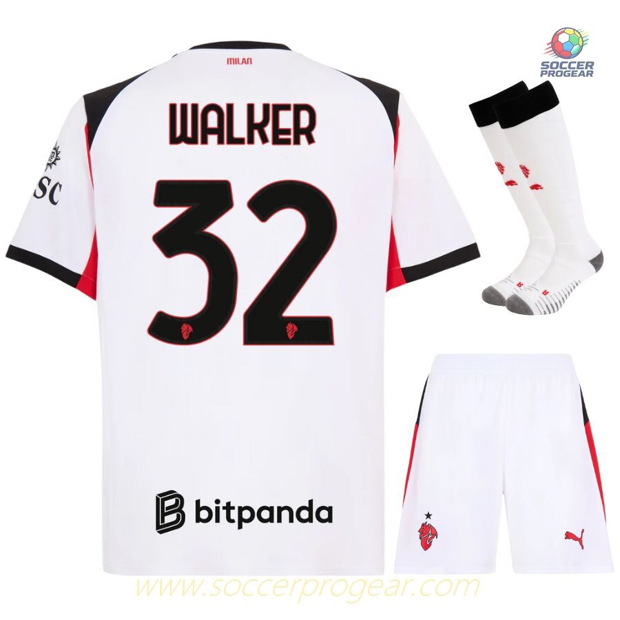 AC Milan Kids Edition Away Soccer Football Kit Soccer Jersey 2025/26 Collection Walker