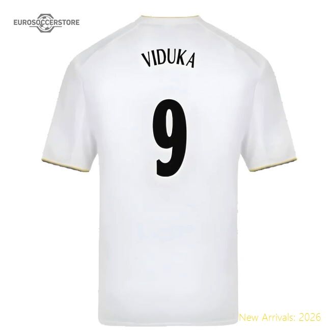 Official Leeds United 2001 Retro Shirt (viduka 9) - Premium Quality