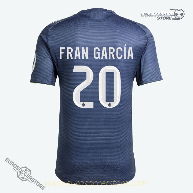 FRAN GARCÍA's 2025-26 Real Madrid Away Jersey 20 (Player Version)