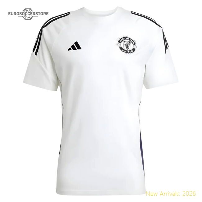 Premium 2025-2026 Man Utd Training Tee (white) - Premium Quality