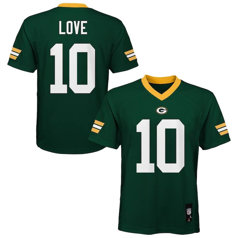 Jordan Love Green Bay Packers Outerstuff Preschool Replica P...