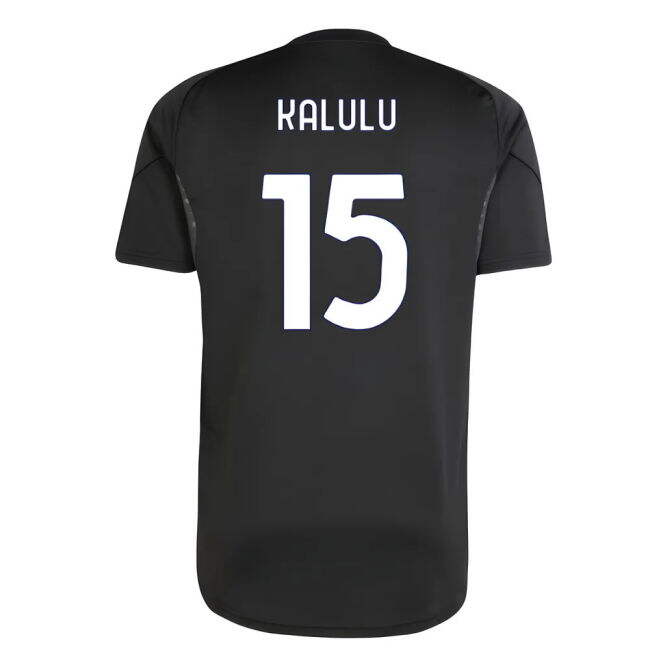 2025-2026 Juventus Training Shirt (Black) (Kalulu 15)