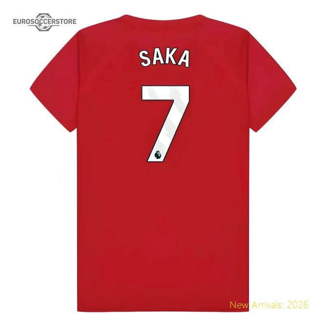 Premium Arsenal Poly T-shirt (red) - Kids (saka 7) - Premium Quality