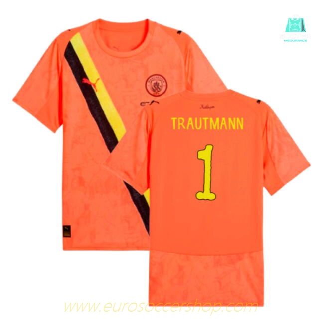 2025-2026 KIDSUPER x Manchester City CWC Shirt (Neon Sun) (Trautmann 1)