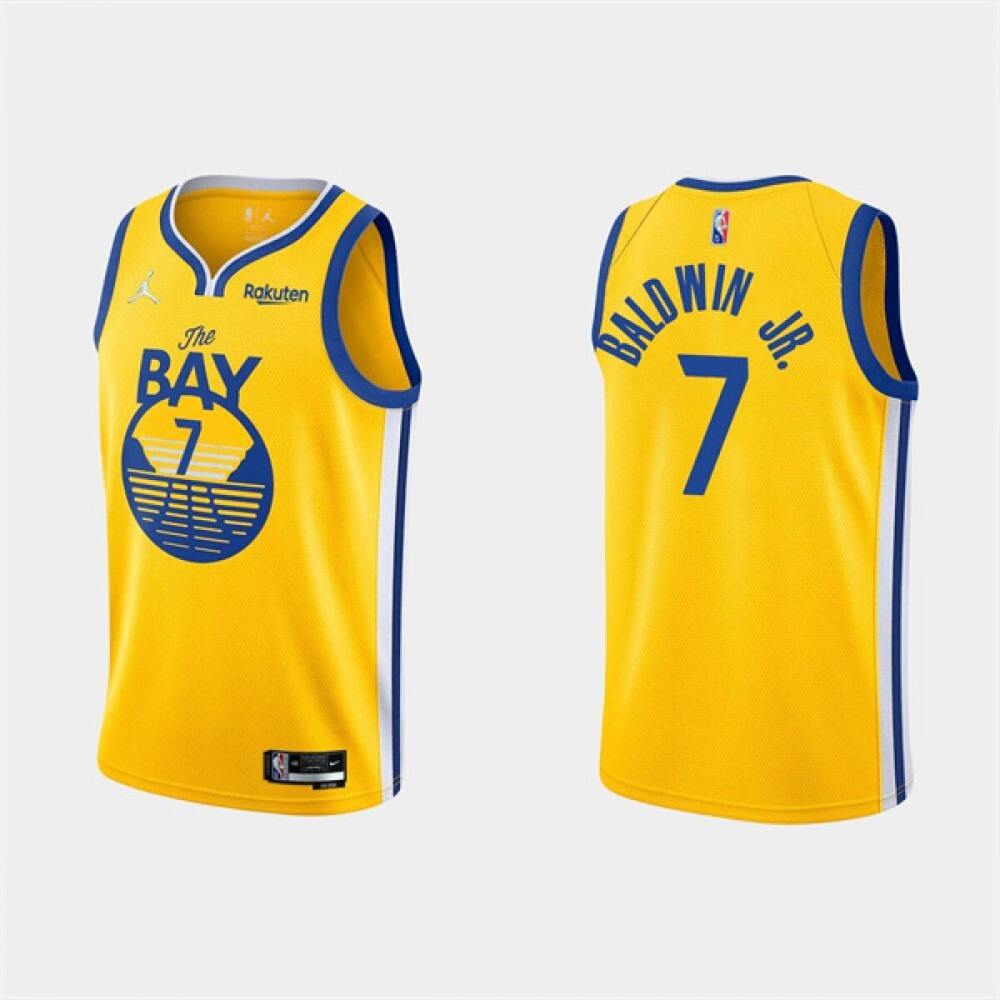 Premium 7 Golden State Warriors Yellow Jersey - - Fan Favorite