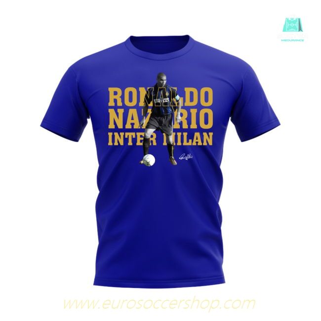 Ronaldo Nazario Inter Milan Player Tee (Royal Blue)