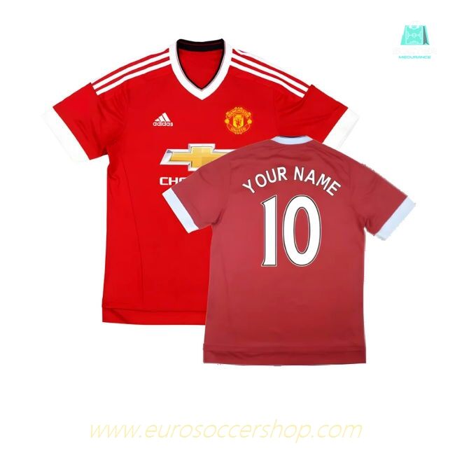 Manchester United 2015-16 Home Shirt (Mint) (Your Name)