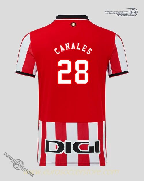 Athletic Club's 25-26 Home Jersey featuring CANALES with the number 28
