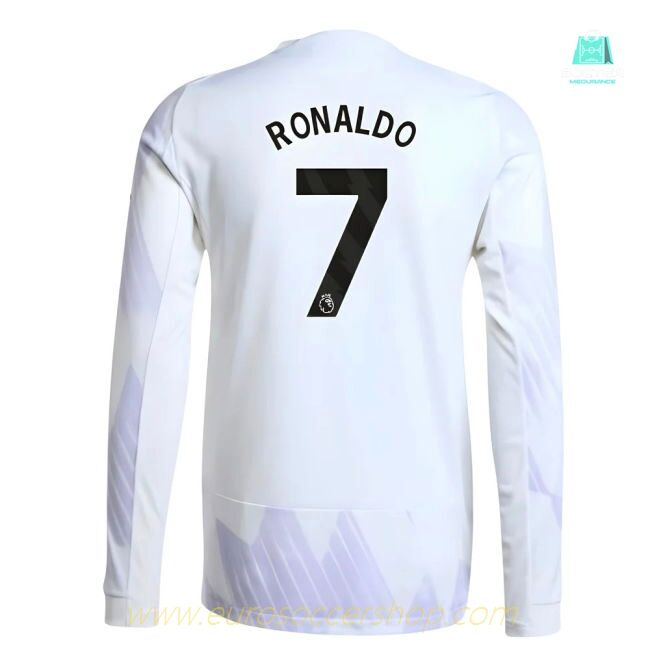 2025-2026 Man Utd Authentic Long Sleeve Away Shirt (Ronaldo 7)