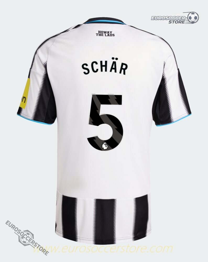 Newcastle United Home SCHÄR 5 Football Jersey for the 25-26 Season
