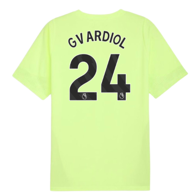 2025-2026 Man City Training Jersey (Fizzy Apple) (Gvardiol 24)