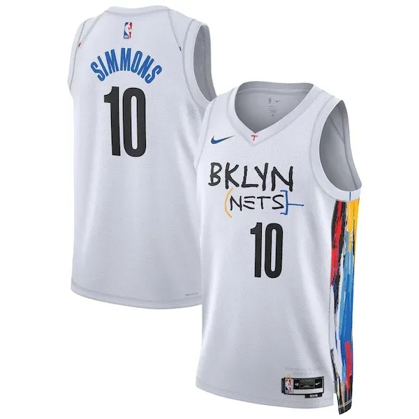 Ben Simmons BKN Swingman Jersey - fashionable premium - White