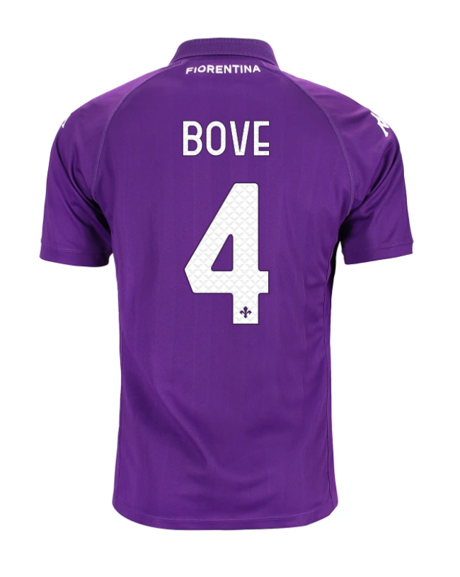 2024-25 Fiorentina Home BOVE 4 Football Jersey