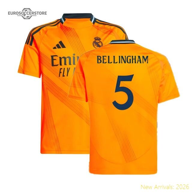 Excellent 2024-2025 Real Madrid Road Jersey (kids) (bellingham 5)