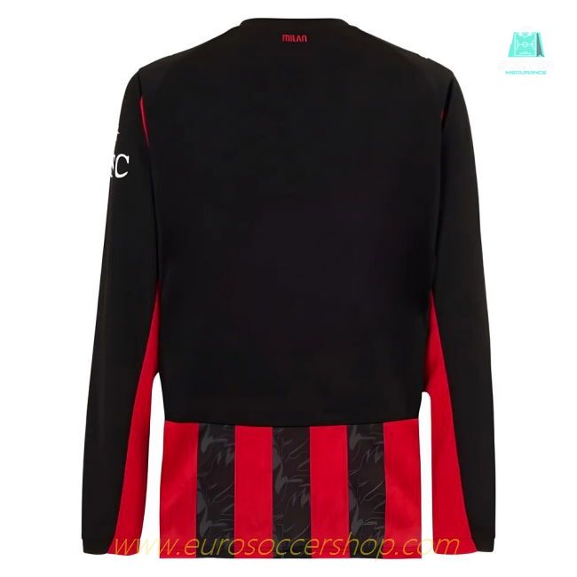 2025-2026 AC Milan Long Sleeve Home Shirt