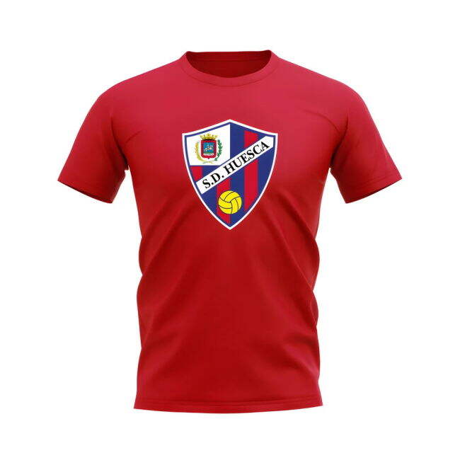 Huesca Badge T-shirt (Red) | Lightweight | Moisture Wicking