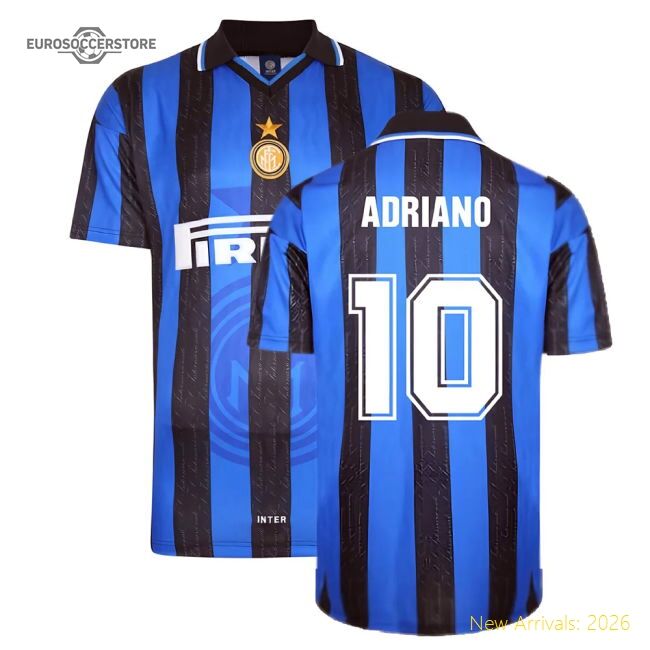 Match-ready Home Inter Milan Adriano Jersey 2023-2024 Flexible