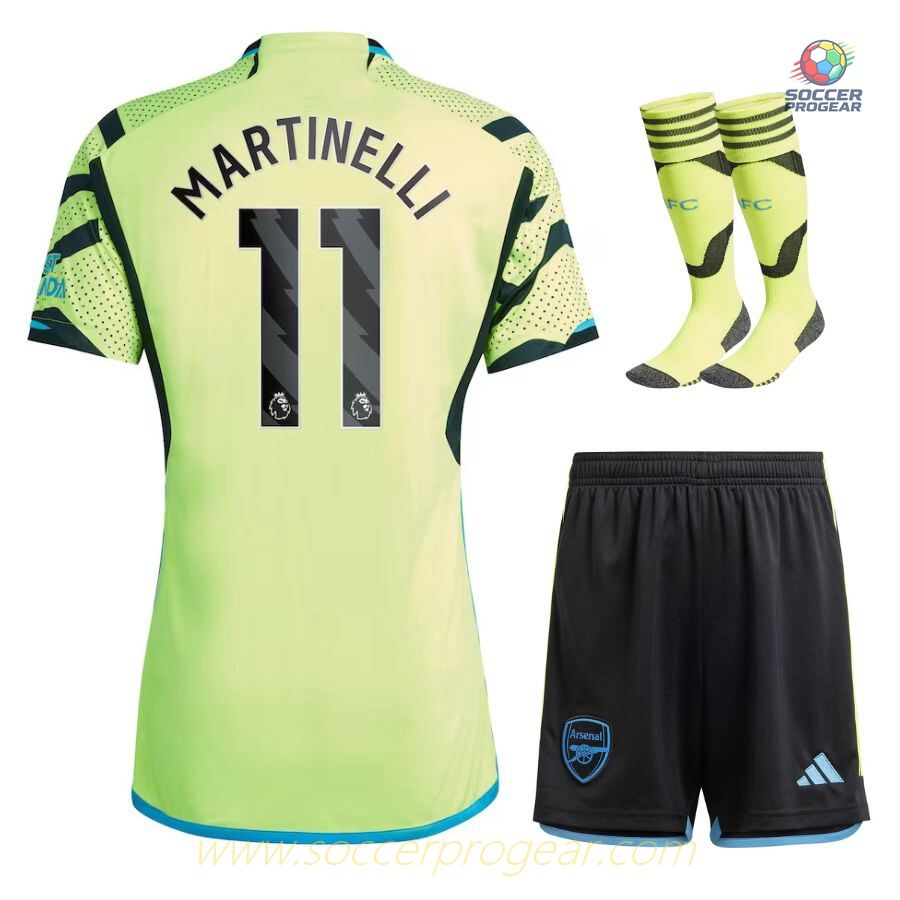 Arsenal 2023 2024 Martinelli Away Youth Kit Shirt