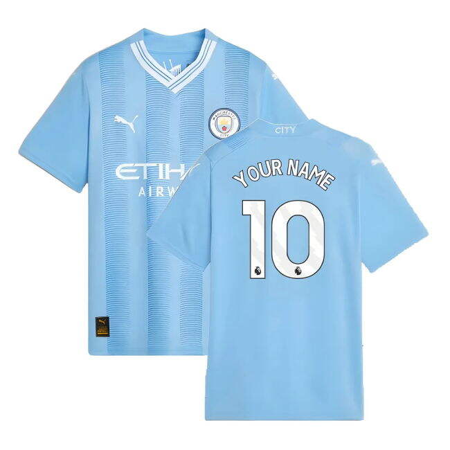 Discounted Man City 2023-2024 Man City Home Shirt (Kids) (Your Name)