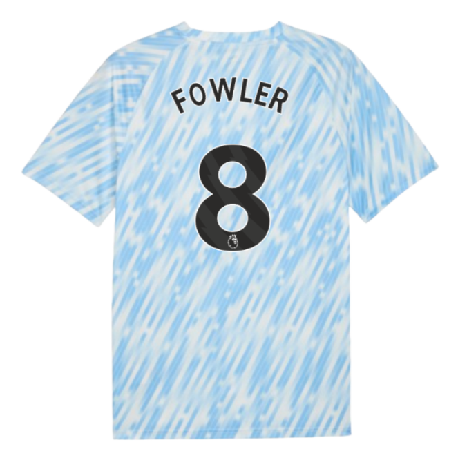 2025-20 Man City Authentic Home Soccer Jersey Fowler 8 L M S
