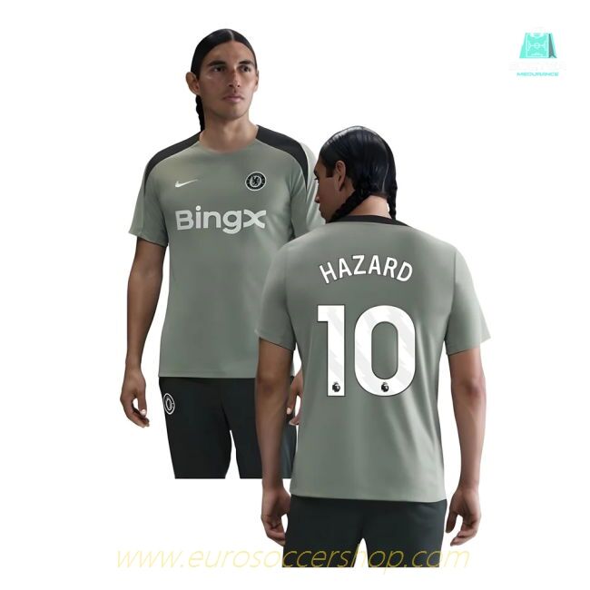 2025-2026 Chelsea Strike Training Shirt (Jade Green) (Hazard 10)