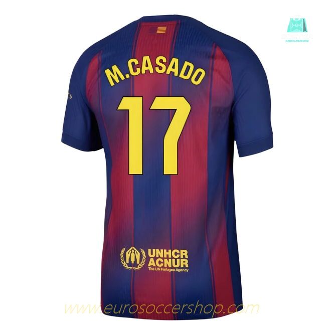 2025-2026 Barcelona Authentic Home Shirt (M.Casado 17)