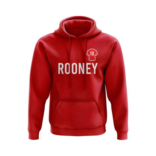Verified Wayne Rooney Man United Number Hoody (Red) Comfortable Wear