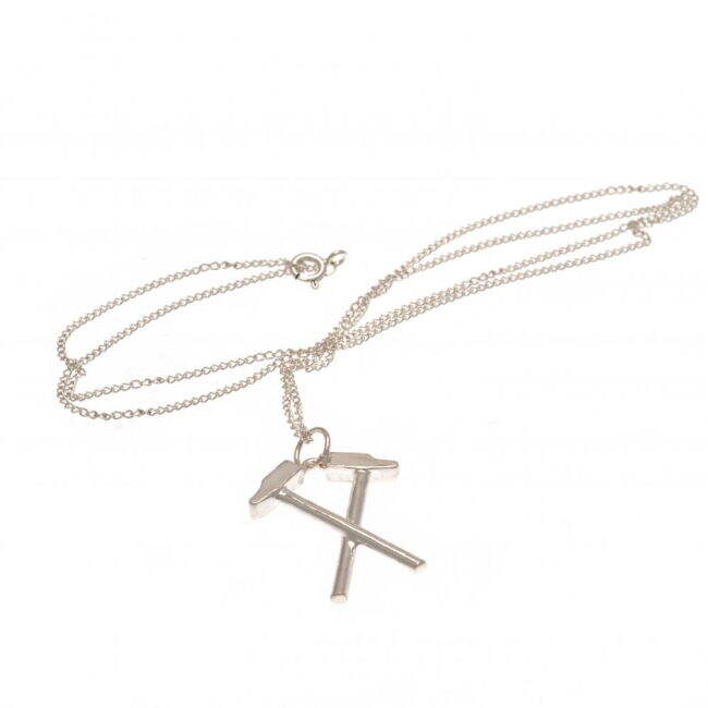 Premium West Ham West Ham United FC Sterling Silver Pendant & Chain HM