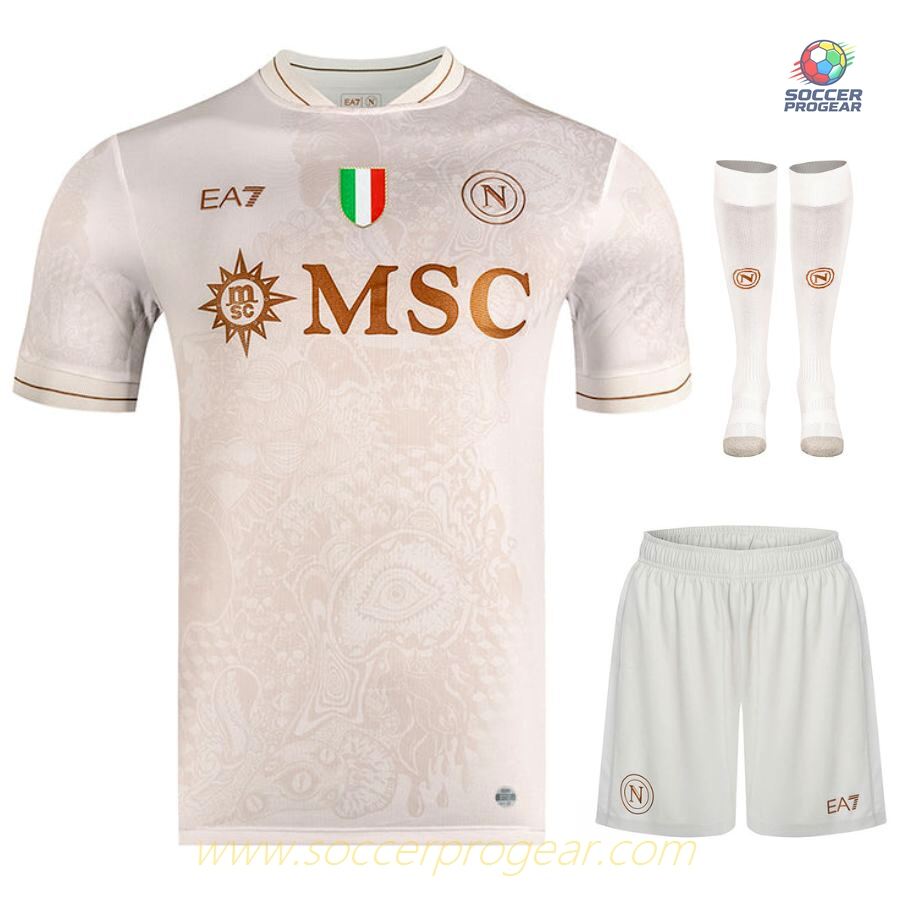 Napoli Away Children Football Kit Soccer Team Shirt 2025-2026 Season