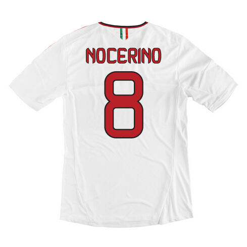 13-14 AC Milan 8 Nocerino Away White Soccer Shirt - Official Replica