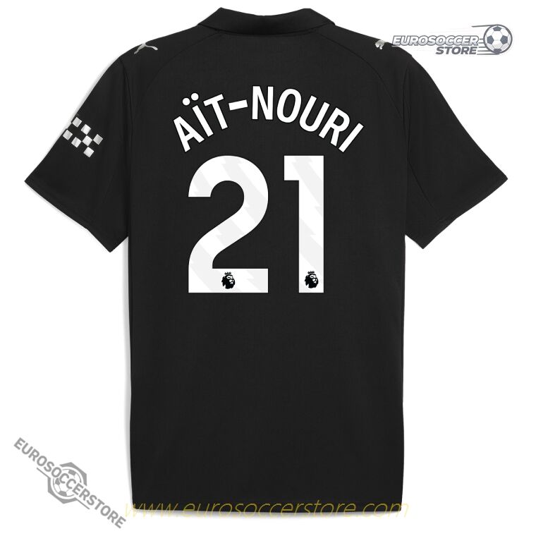 AÏT-NOURI 21 Manchester City Away Jersey for the 25-26 Season
