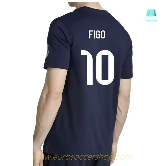 2025-2026 Real Madrid US Tee (Navy) (Figo 10)