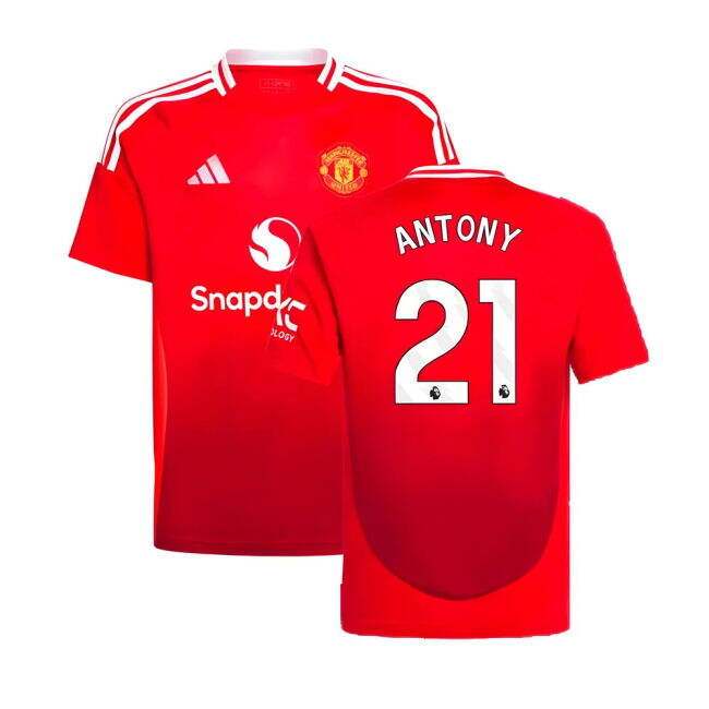 Stylish Man Utd 2024-2025 Man Utd Home Shirt (Kids) (Antony 21) for...