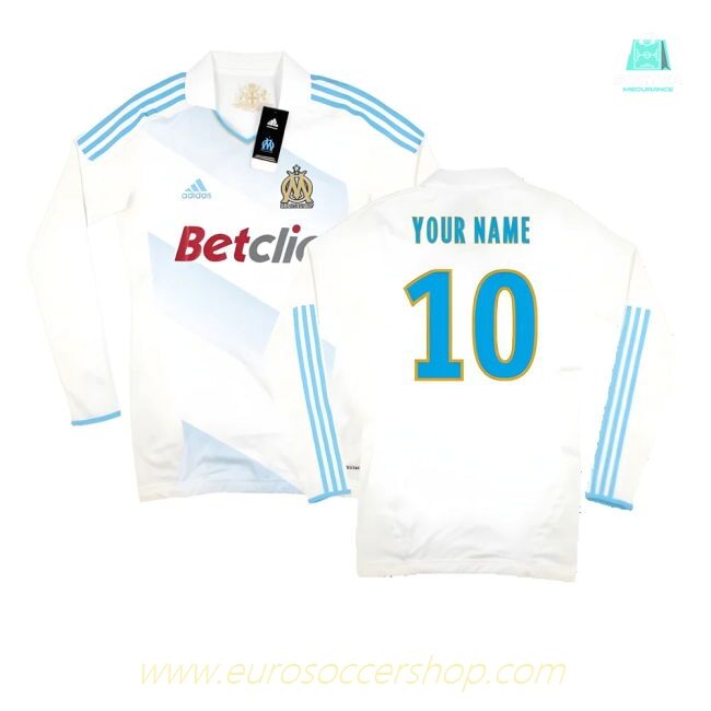 Marseille 2011-12 Player Spec Long Sleeve Home Shirt ((Excellent) L) (Your Name)