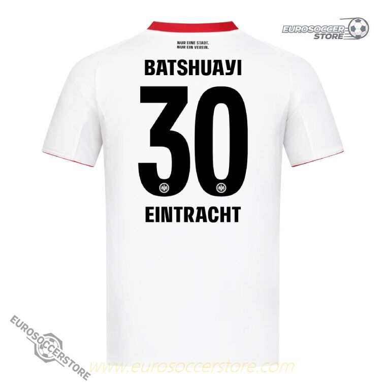 Eintracht Frankfurt 25-26 Season Away Jersey, Featuring BATSHUAYI with Number 30