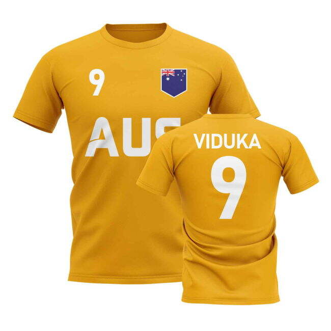Cup Mark Viduka Country Code Hero T-Shirt (Gold) Football