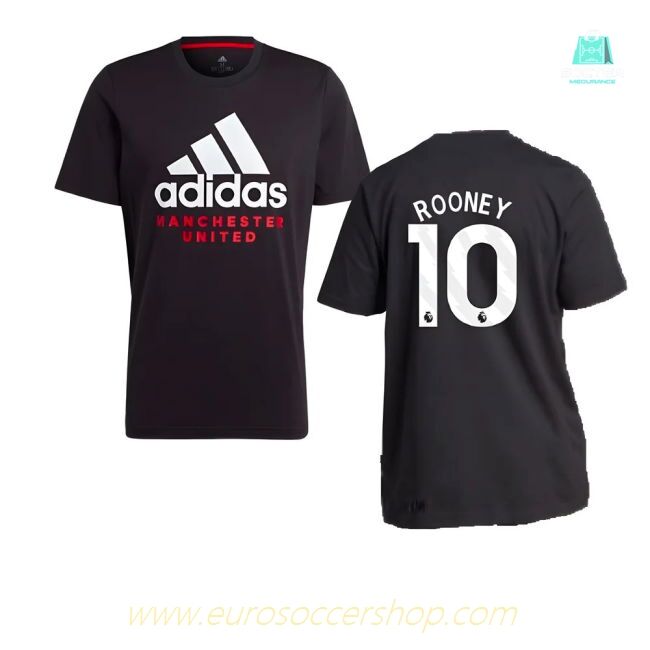 2023-2024 Man Utd DNA Graphic Tee (Black) (Rooney 10)