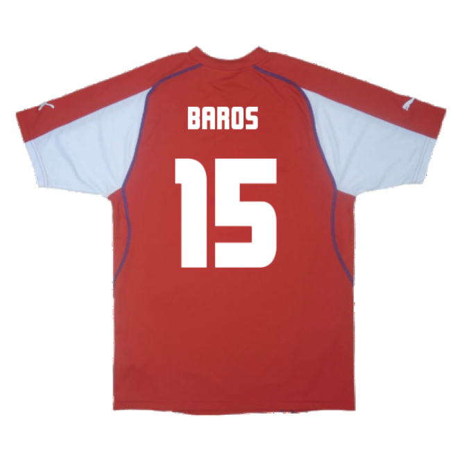 Czech Republic 2003-04 Home Shirt ((Excellent) L) (Baros 15)