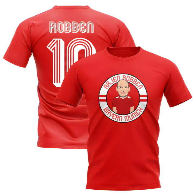 Arjen Robben Bayern Munich Illustration football T-Shirt (Men